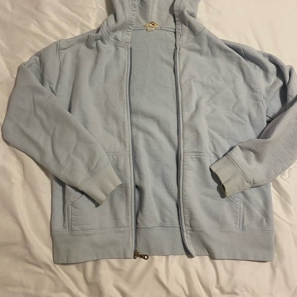 light blue zip up - Picture 2 of 5